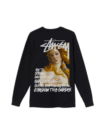Stussy Spring Weeds Pigment Dyed Ls Tee Black 1994680