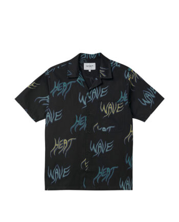 Carhartt Wip S/S Heat Wave Shirt Heat Wave Print/Black I028799-14