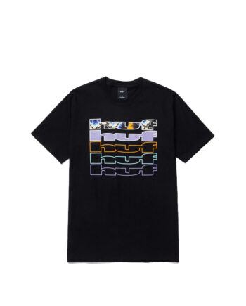 Huf Fractal S/S Tee Black TS01347