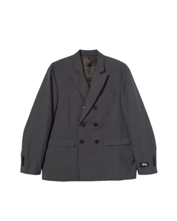 Stussy Double Beasted Jacket Grey 115558