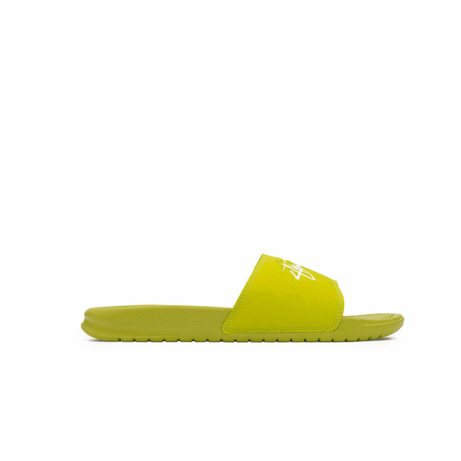 Nike x Stussy Benassi Slide Bright Cactus / White-Bright Cactus CW2787-300