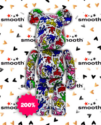 Medicom Toy x Keith Haring Super Alloy Bearbrick 200%