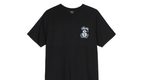 ✨新品✨ STUSSY ブラック【LB WREATH STUSSY TEE】L Stussy S Wreath Pigment Dyed Tee Black 1904491