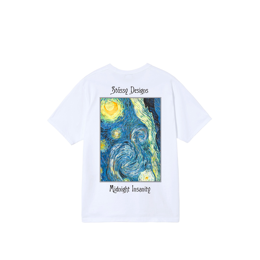 Stussy Midnight Insanity Tee White 1904689