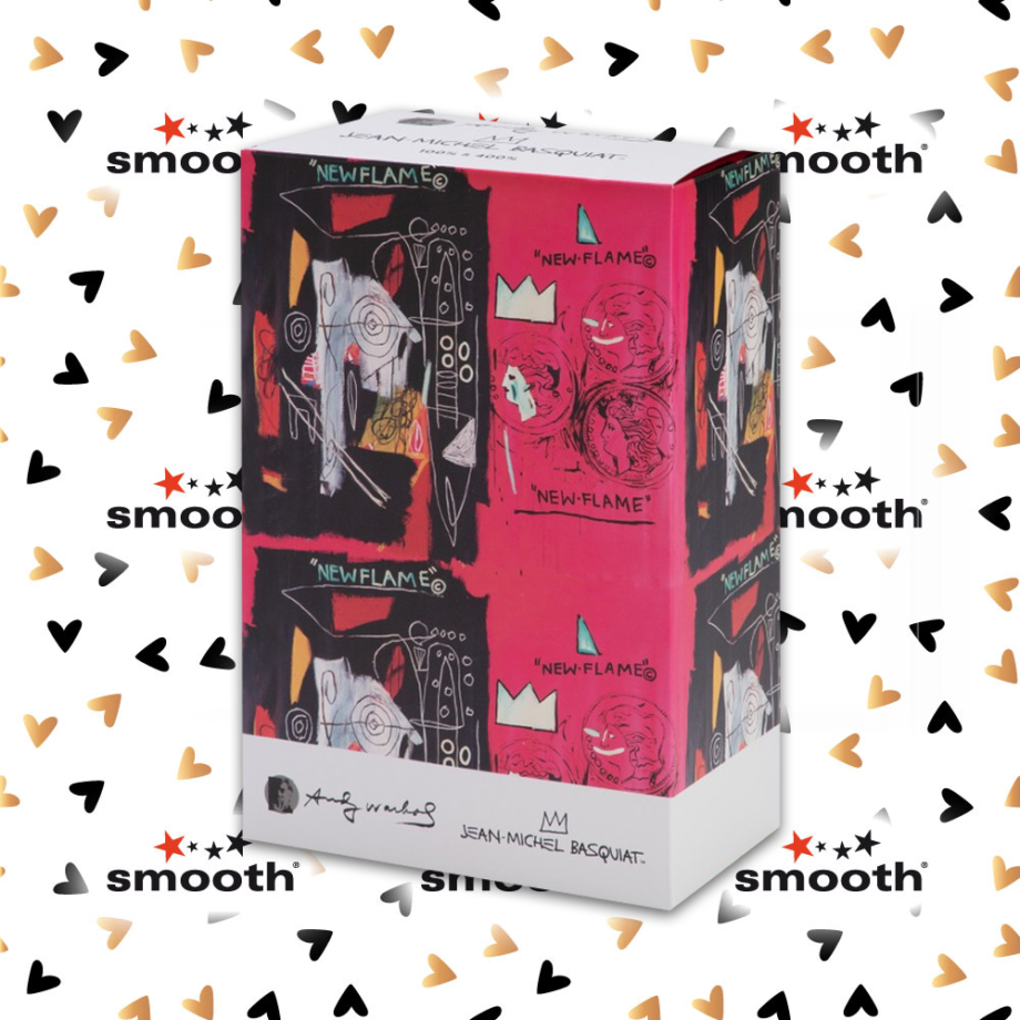 Medicom Toy Andy Warhol x Jean-Michel Basquiat #1 Bearbrick Set 100% 400%