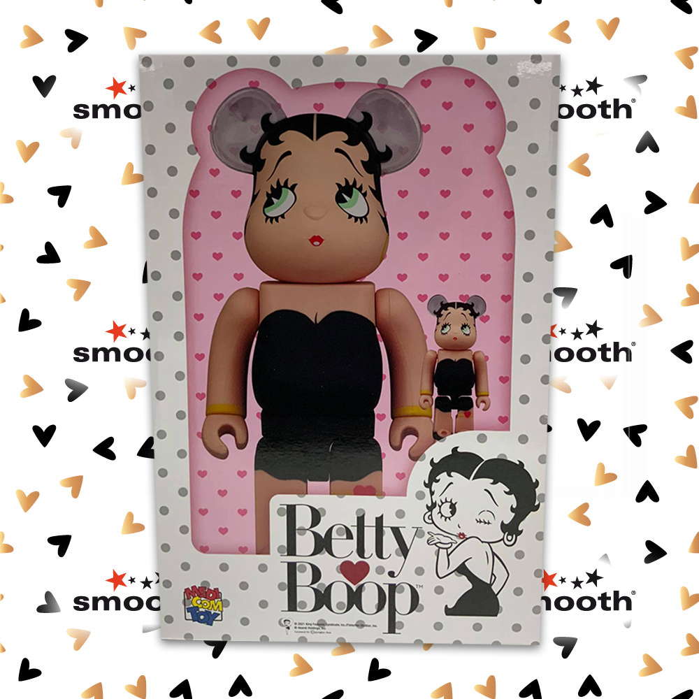 Medicom Toy Betty Boop Black Edition Bearbrick Set 100% 400%
