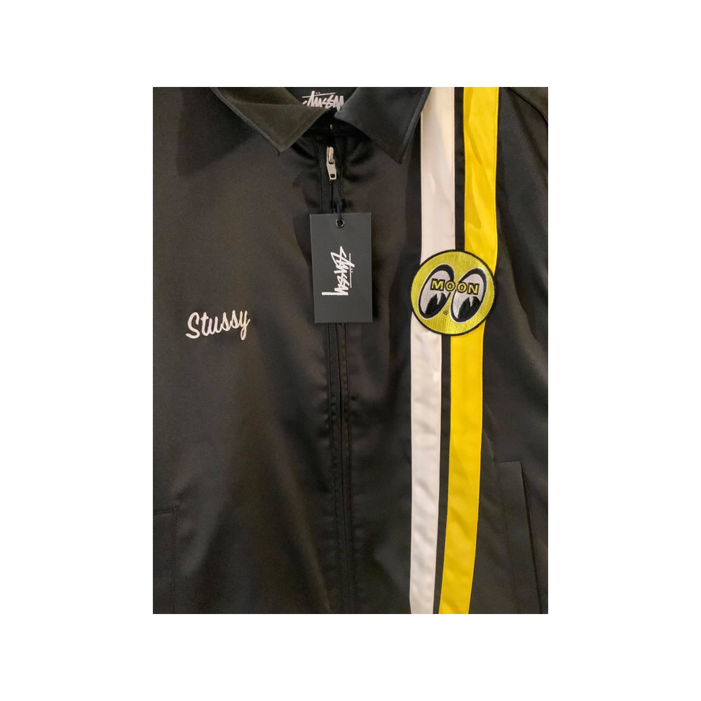 Stussy x Mooneyes Satin Garage Jacket Black 315097