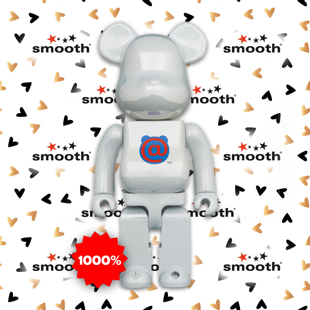 Medicom Toy 1st Model White Chrome Bearbrick 1000%