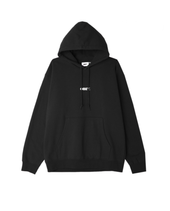 Obey Bold Mini Box Fit Hoodie Black 112842705