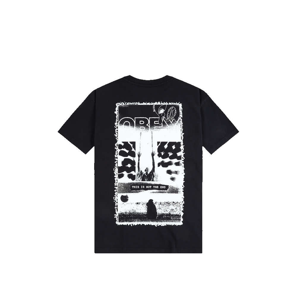 Obey This Is Not The End Heavyweight T-Shirt Off Black 166912760