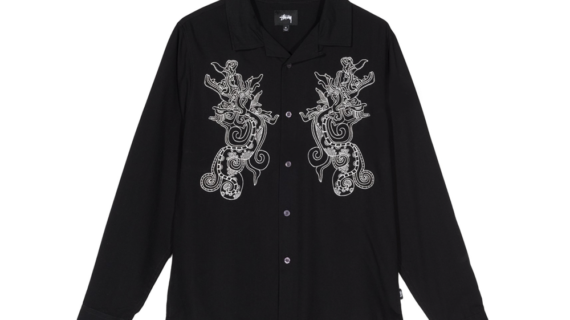 STUSSY シャツ 長袖 Embroidered Dragon