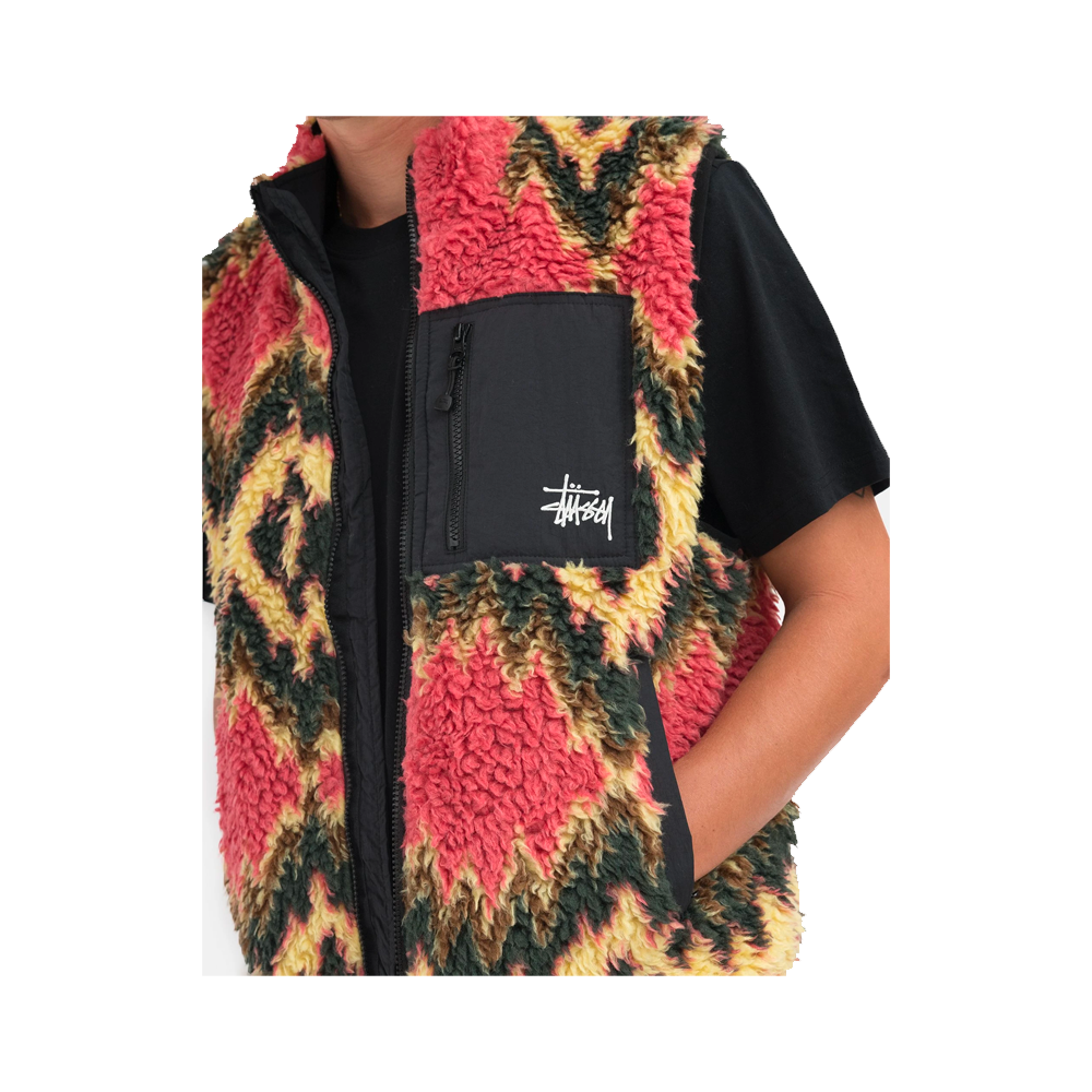 Stussy Fillmore Sherpa Vest Mustard 118436