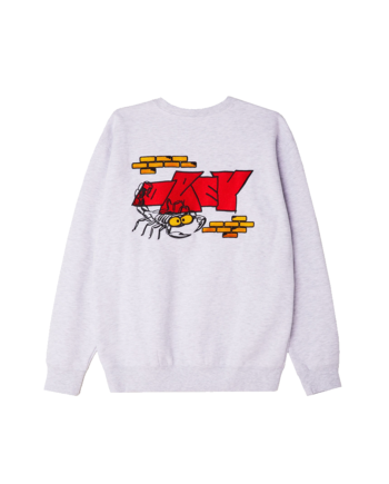Obey Brick By Brick Crewneck Ash 112480103