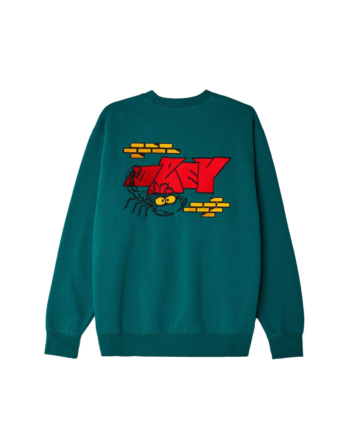 Obey Brick By Brick Crewneck Ivy 112480103