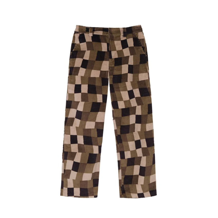 Stussy Wobbly Check Trouser Brown 216119