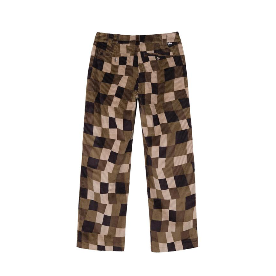 Stussy Wobbly Check Trouser Brown 216119