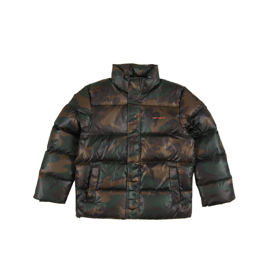 Carhartt Wip Deming Jacket Camo Evergreen/Brick Orange I025113-57