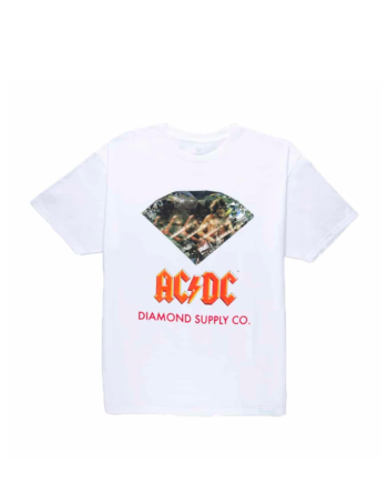 AC/DC Diamond tee White C20DMPA502