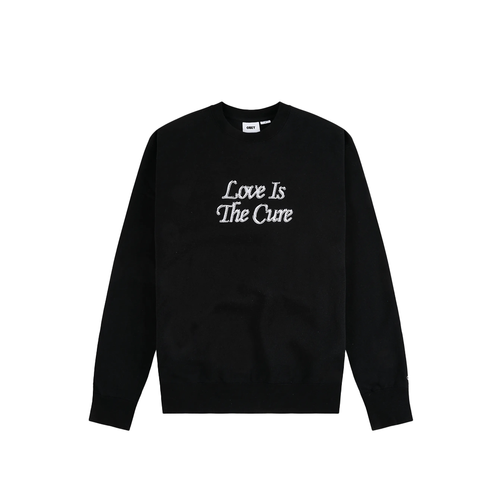 Obey Love Is The Cure Specialty Crewneck Black 112480102