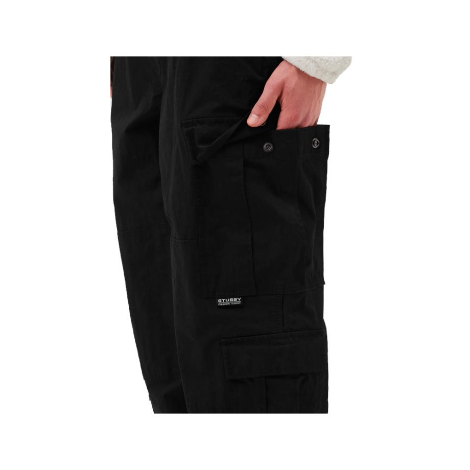 Stussy Nylon Ripstop Surplus Cargo Black 116543