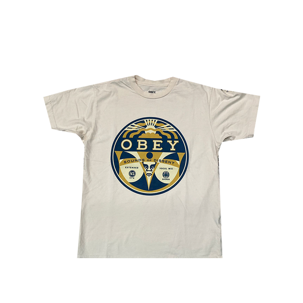 Obey Sound Of Dissent 45 Organic Pigment Dyed T-Shirt Golden Harvest 163592982