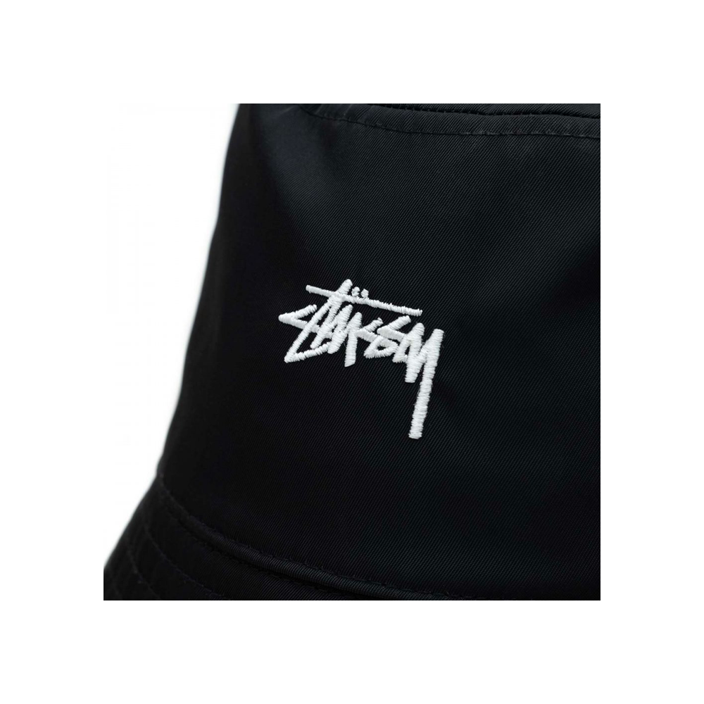 Stussy Satin Nylon Deep Bucket Hat Black 1321090