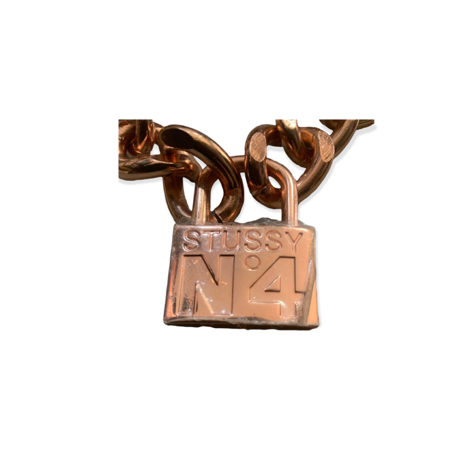 Stussy Lock Necklace No. 4 Rose Gold 239046