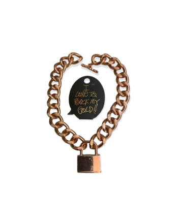 Stussy Lock Necklace No. 4 Rose Gold 239046