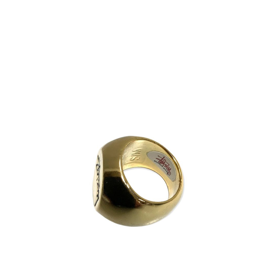 Stussy Logo Ring Gold