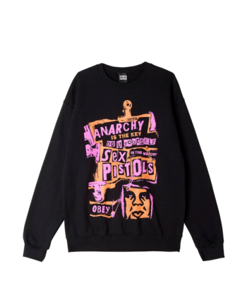 Obey Anarchy Crewneck Black 111743379M