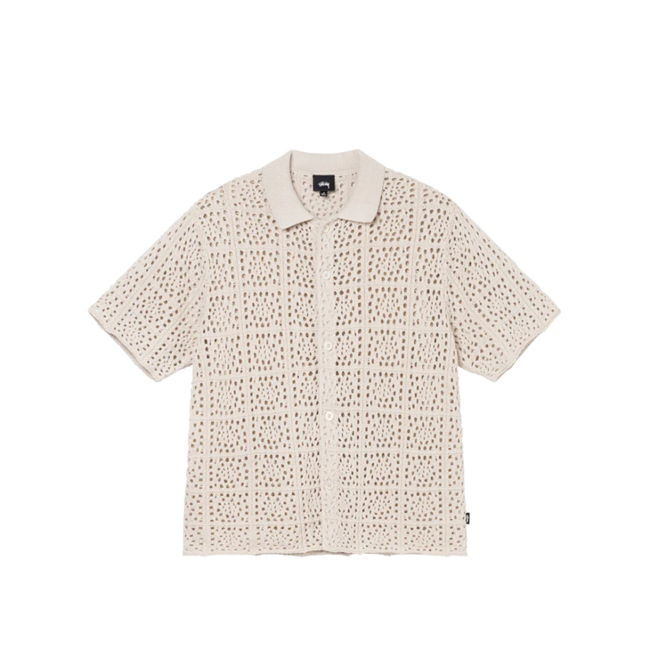 Stussy Crochet Shirt Natural 117127