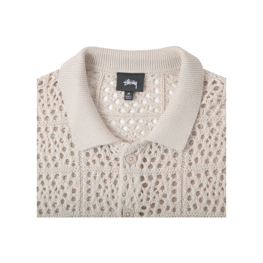 Stussy Crochet Shirt Natural 117127