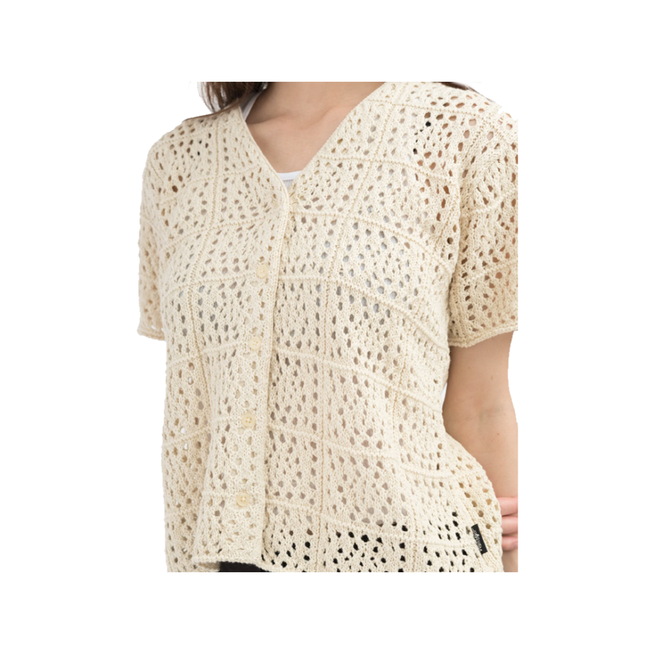 Stussy Samira Crochet Shirt Natural 117127