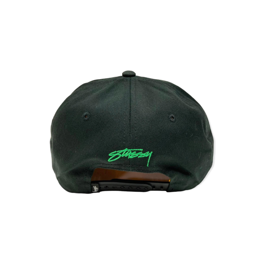 Stussy Jamaica Snapback Cap Black/Rasta