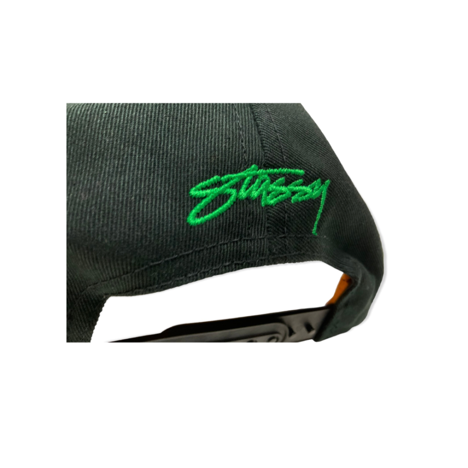 Stussy Jamaica Snapback Cap Black/Rasta