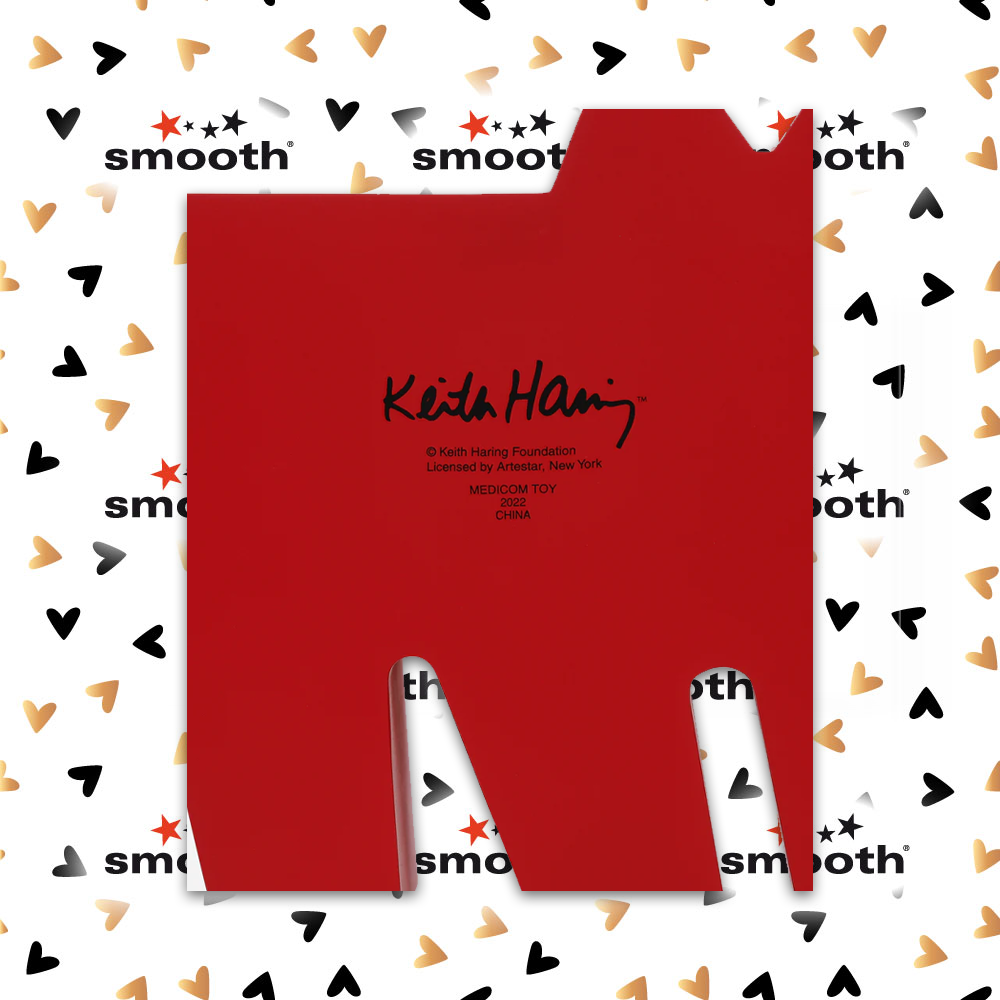 Medicom Toy x Keith Haring Barking Dog Statue Red