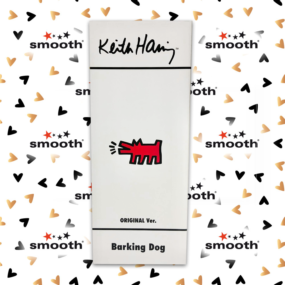 Medicom Toy x Keith Haring Barking Dog Statue Red