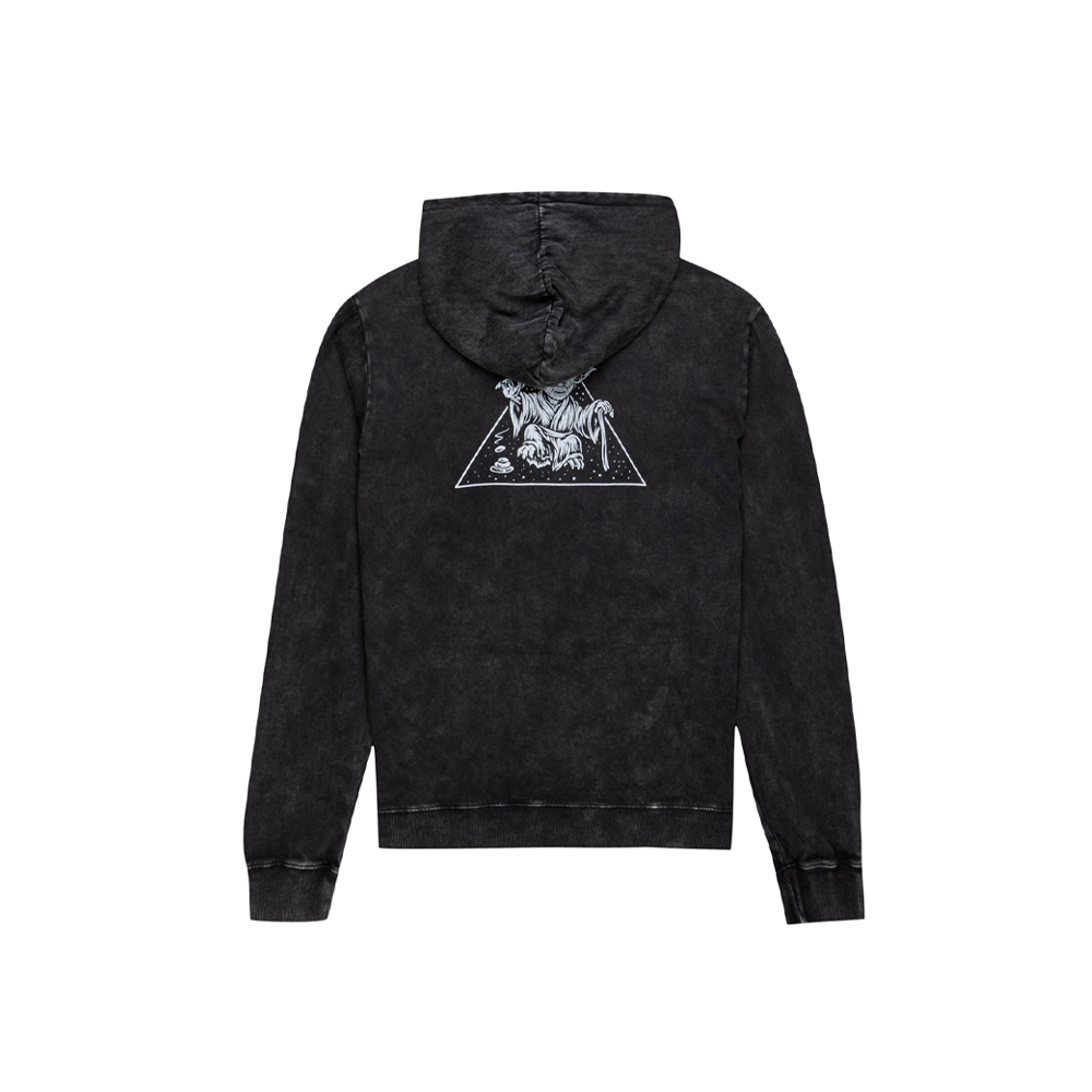 Element x Star Wars Yoda Hoodie Washed Black F1HOD7ELF2