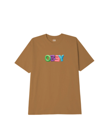 Obey Bubble T-Shirt Brown Sugar 165263173