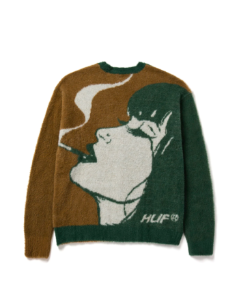 Huf Feels Good Cardigan Sweater Brown KN00391