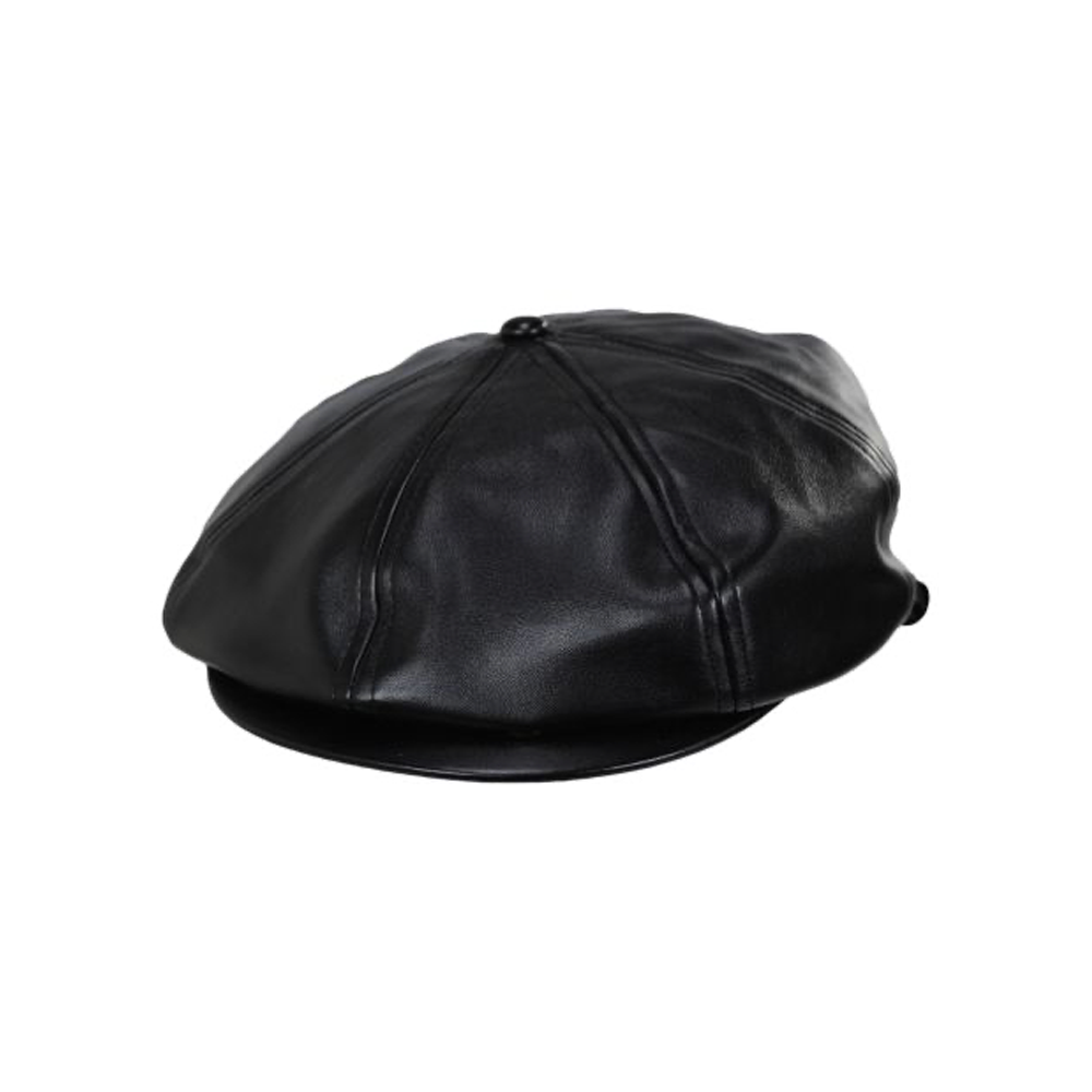 Kangol Faux Leather Cap Black K5313