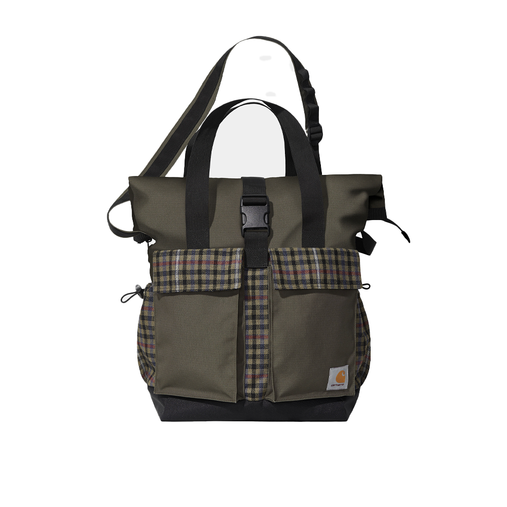 Carhartt Wip Highbury Tote Bag Cypress Asher Check Seaweed I030870-01