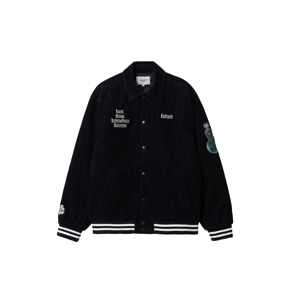 Carhartt Wip Letterman Jacket Dark Navy Wax I030819-3