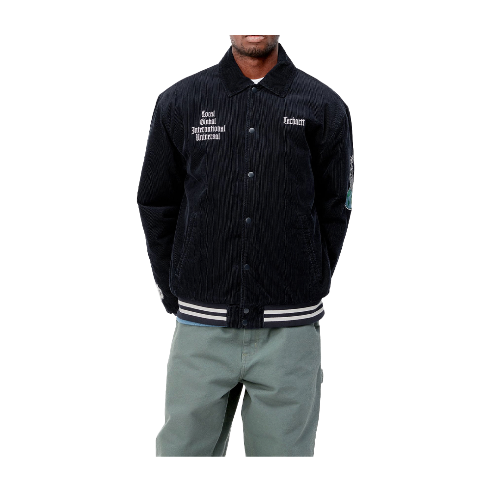 Carhartt Wip Letterman Jacket Dark Navy Wax I030819-3