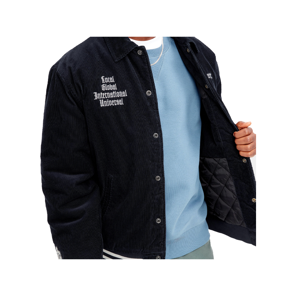 Carhartt Wip Letterman Jacket Dark Navy Wax I030819-3