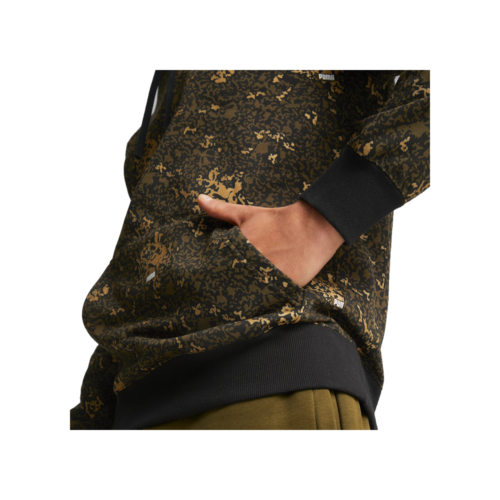 Puma Brand Love Metallic Men's Hoodie Black Gold 536116-01