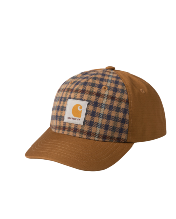 Carhartt Wip Highbury Cap Hamilton Brown Asher Check Jasper I030934-01