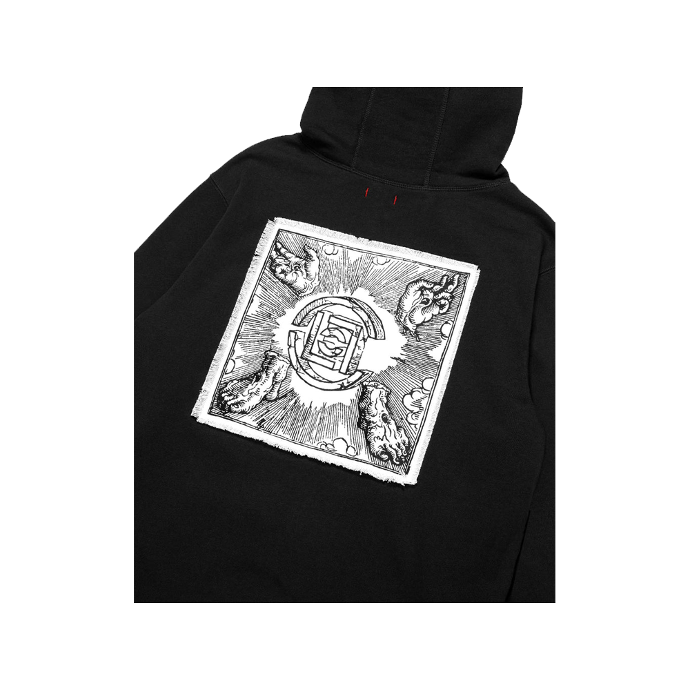 Clot Logo Hand Drawing Graphic Hoodie Black CLHD22F30008