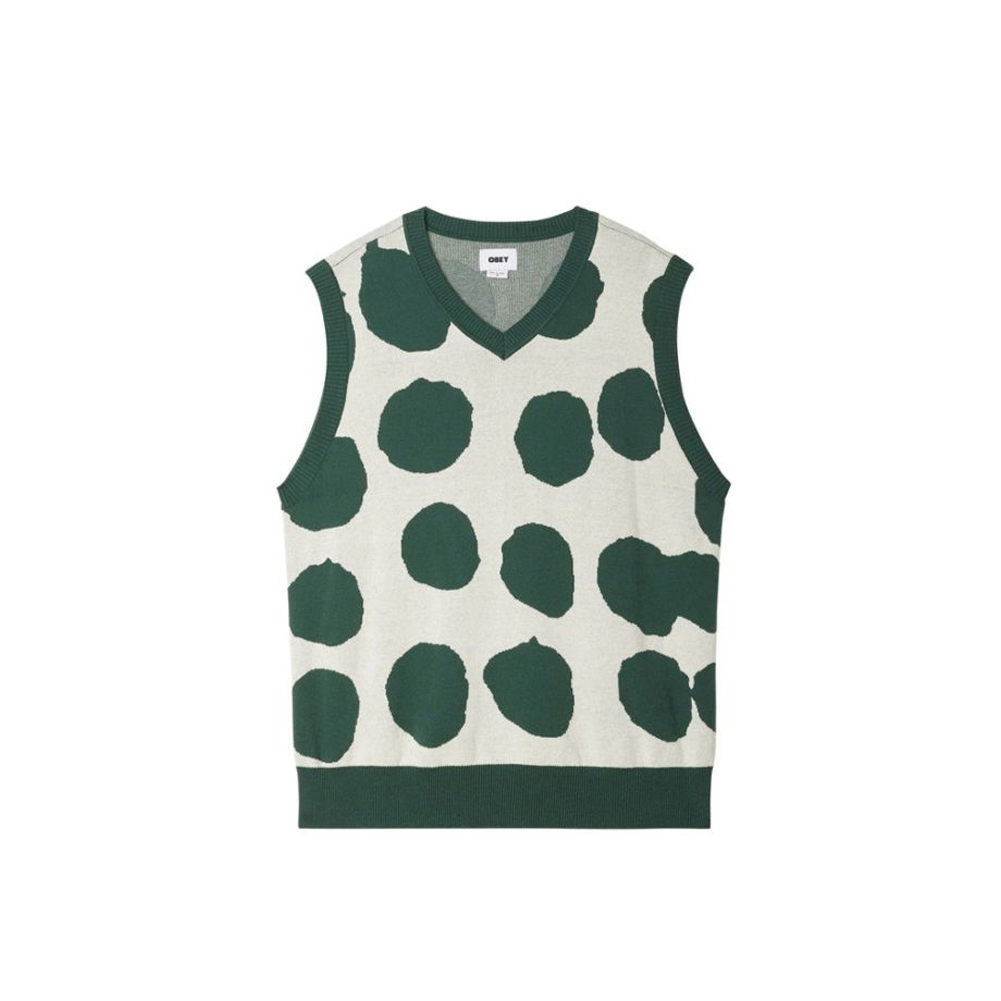 Obey Dotted Sweater Vest Unbleachhed Multi 151000063