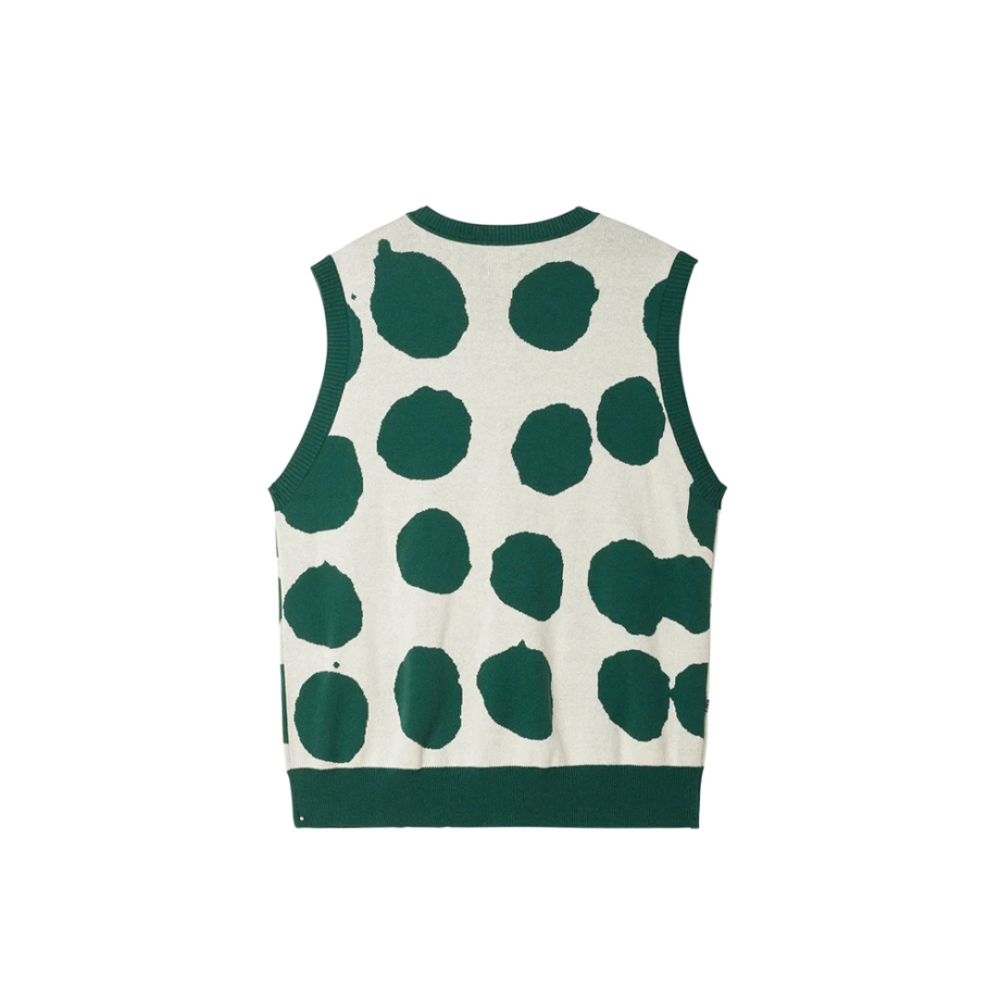 Obey Dotted Sweater Vest Unbleachhed Multi 151000063